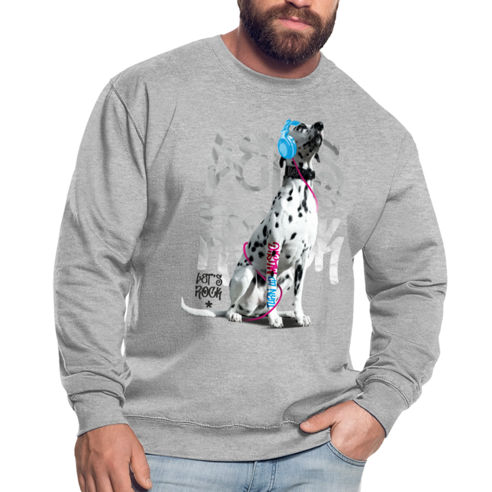 Boa's Classic Pullover Let's Rock - Weißgrau meliert