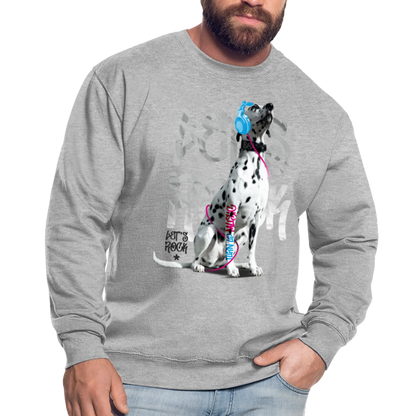 Boa's Classic Pullover Let's Rock - Weißgrau meliert