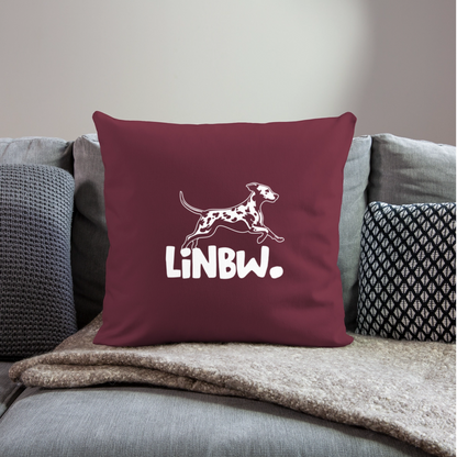 LiNBW. Kissen White Edition - Burgunderrot