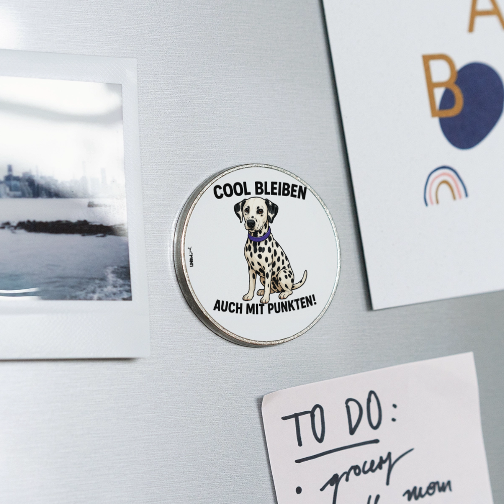 Davina's Magnet Cool bleiben auch mit Punkten - Weiß