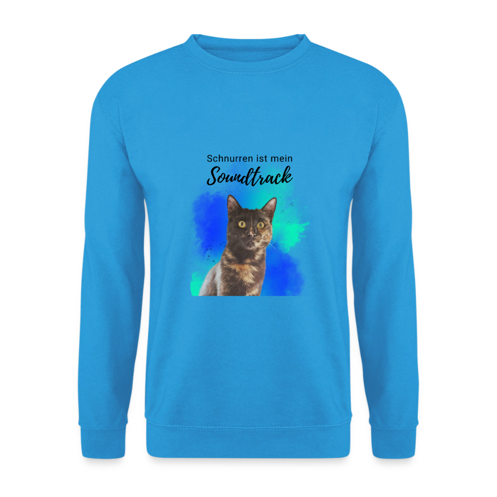 Nala's Classic Pullover Schnurren ist mein Soundtrack Black Edition - Meeresblau