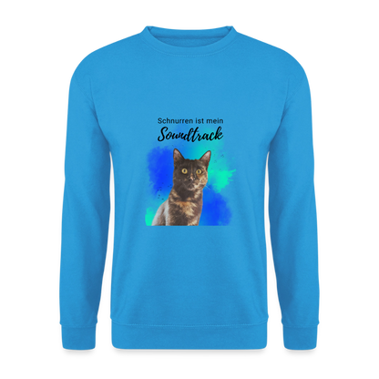 Nala's Classic Pullover Schnurren ist mein Soundtrack Black Edition - Meeresblau