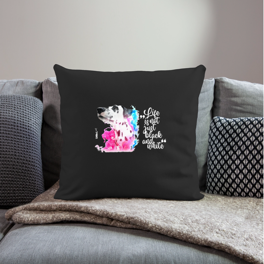 Boa´s Kissen Splash Life is not just black and white Edition White - Schwarz