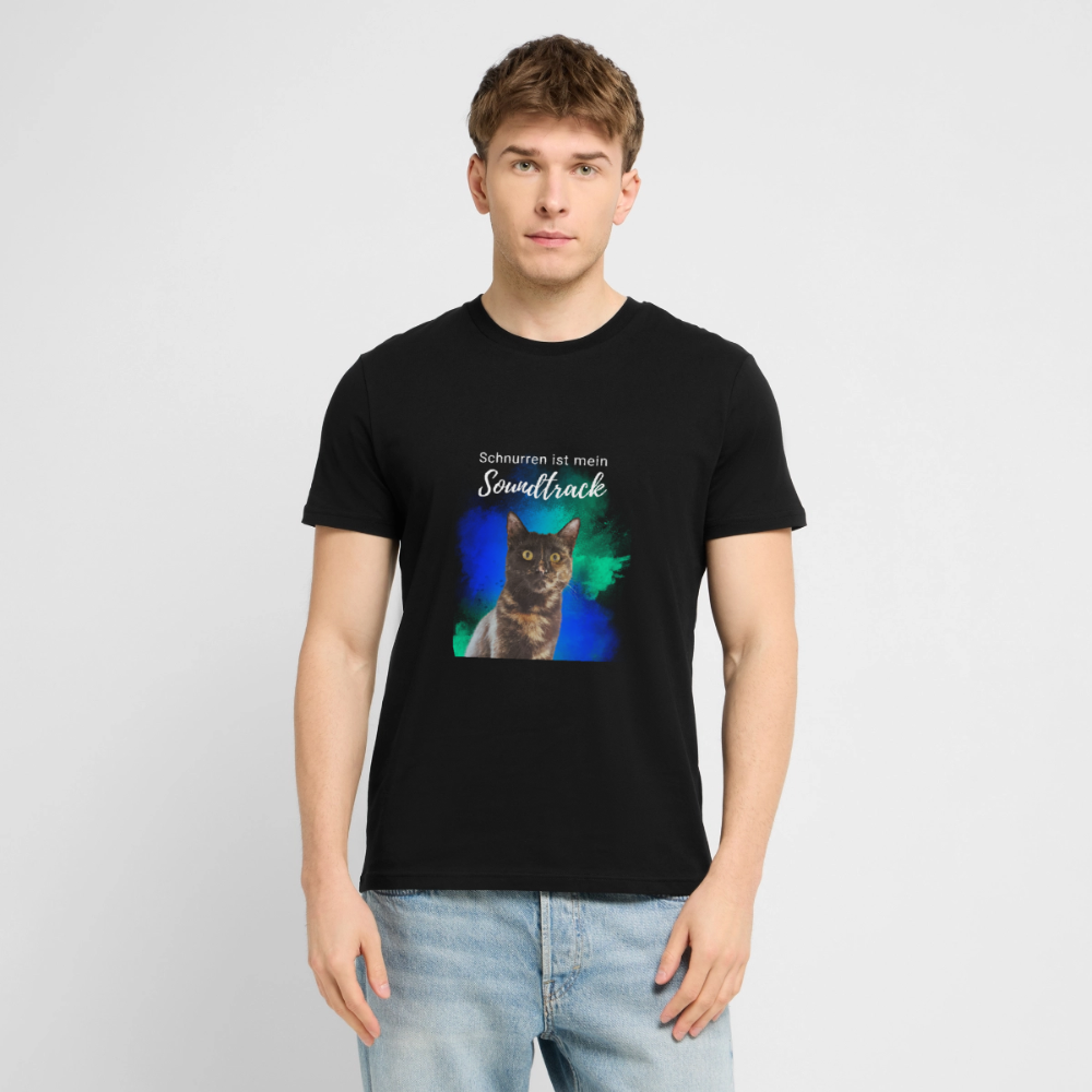 Nala's Unisex T-Shirt Premium Schnurren ist mein Soundtrack White Edition - Schwarz