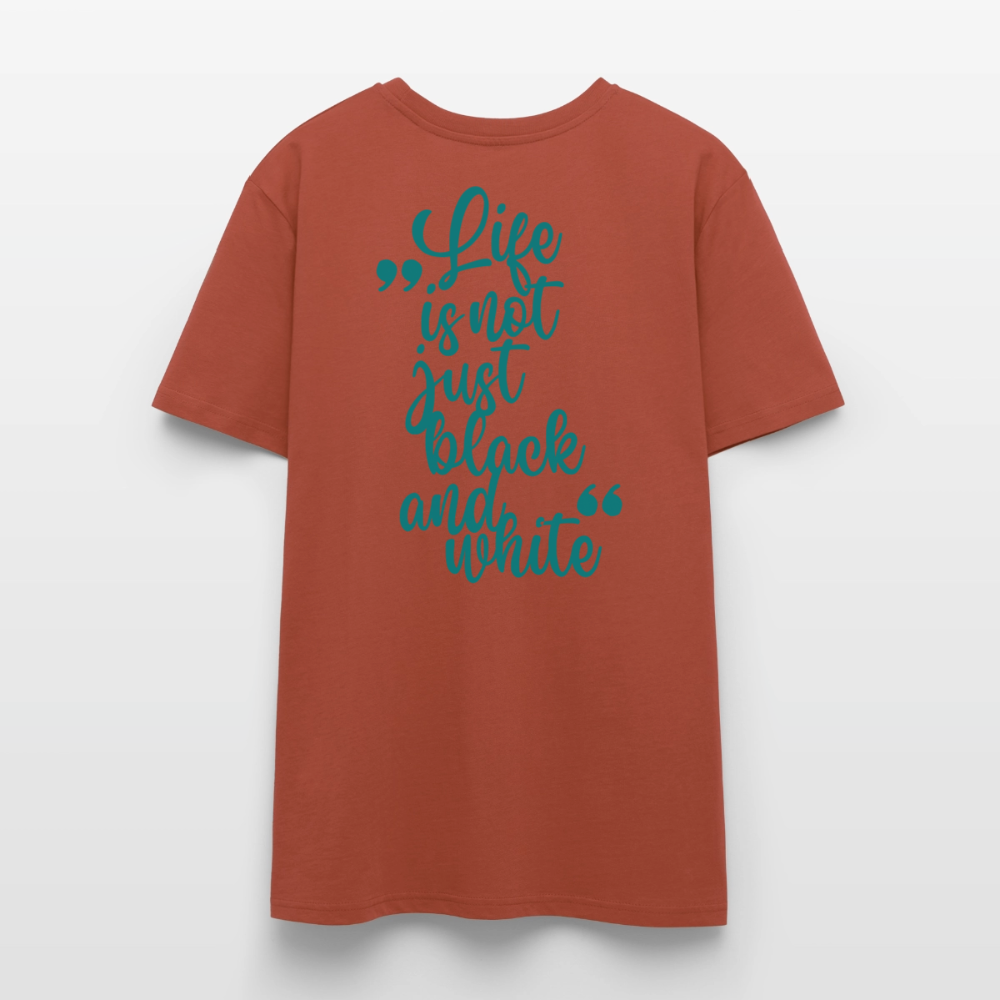 LiNBW. Unisex T-Shirt Premium Crew Blue Edition Life is not just black and white - LiNBW.