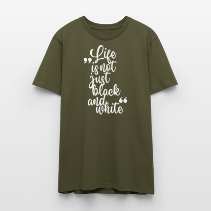 Life is not just black and white Unisex T-Shirt Premium White Edition - LiNBW.