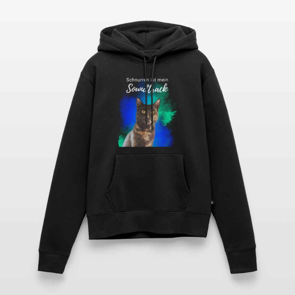 Nala's Hoodie Schnurren ist mein Soundtrack White Edition - Schwarz