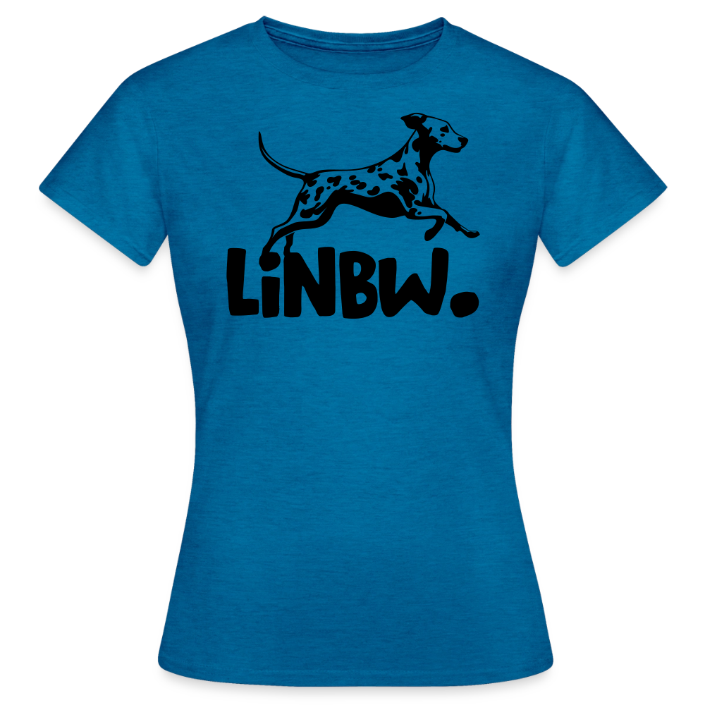 LiNBW. T-Shirt Black Edition - Antikblaues Saphir meliert