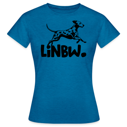 LiNBW. T-Shirt Black Edition - Antikblaues Saphir meliert