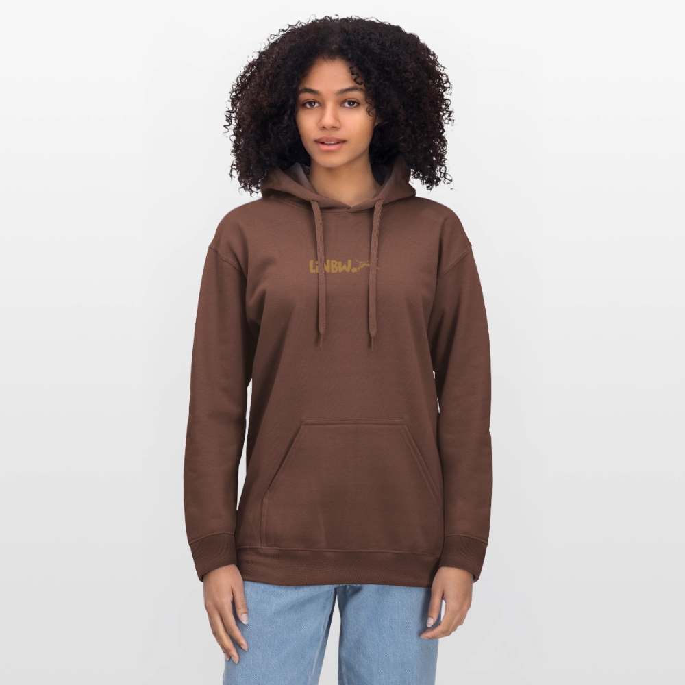 LiNBW. Crew Hoodie Brown Edition Life is not just black and white - Kakao