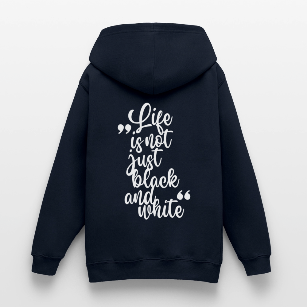 LiNBW. Crew Hoodie Life is not just black and white Edition White - LiNBW.