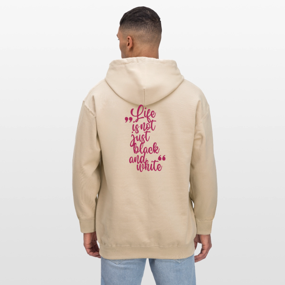 LiNBW. Crew Hoodie Pink Edition Life is not just black and white - Sand