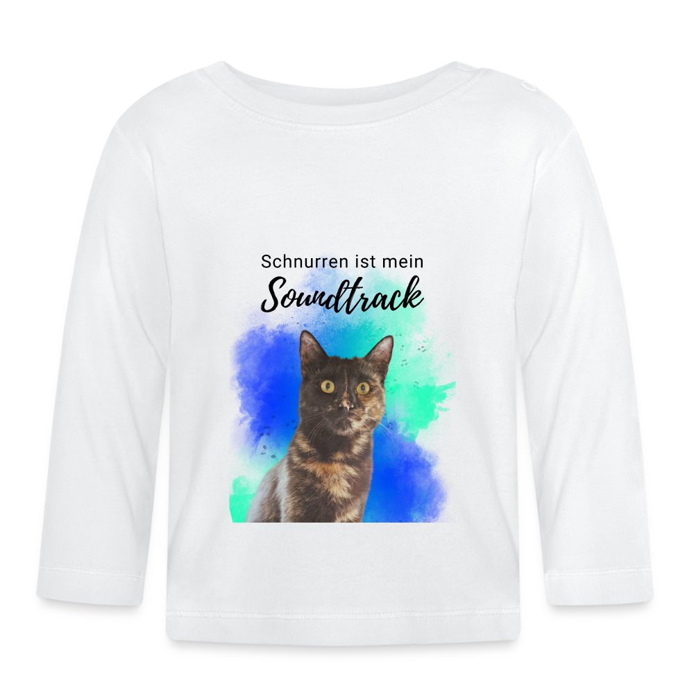 Nala´s Langarmshirt Schnurren ist mein Soundtrack - Weiß