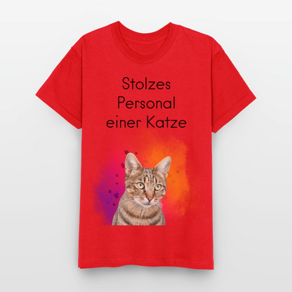 Pedro's T-Shirt Stolzes Personal einer Katze Black Edition - LiNBW.