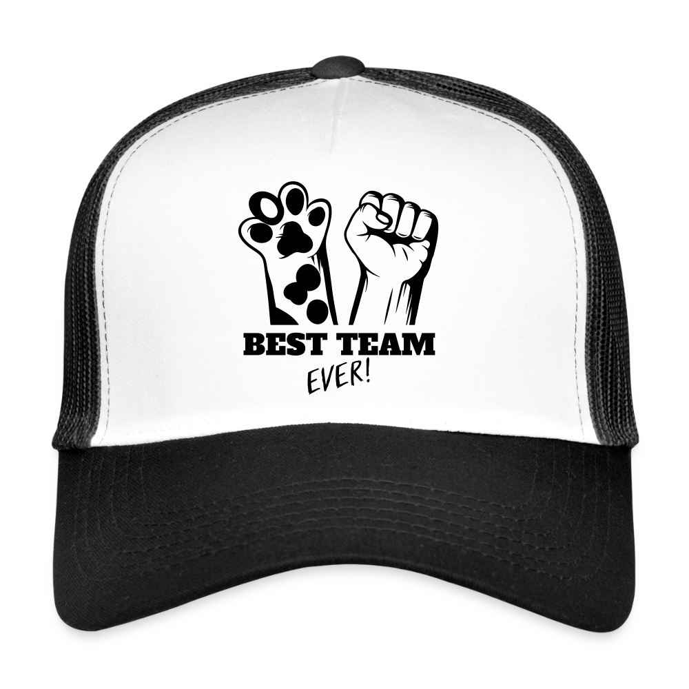 Best Team Ever Trucker Cap - Weiß/Schwarz