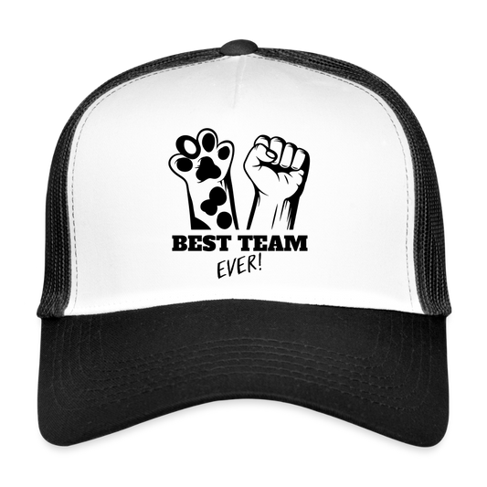 Best Team Ever Trucker Cap - Weiß/Schwarz