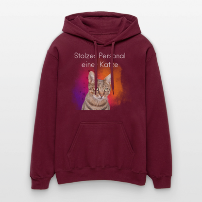 Pedro's Hoodie Stolzes Personal einer Katze White Edition - Maroon