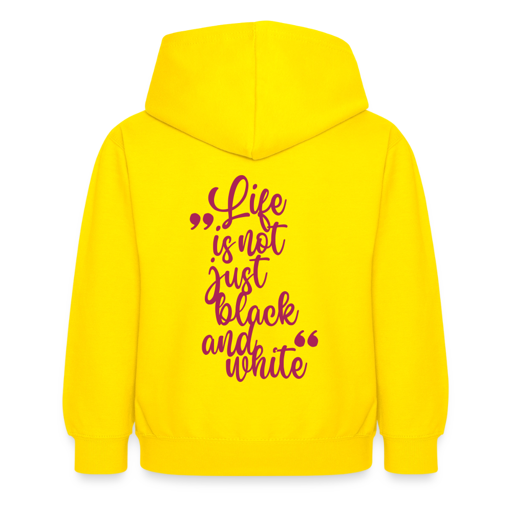 LiNBW. Crew Hoodie Life is not just black and white Edition Pink - LiNBW.