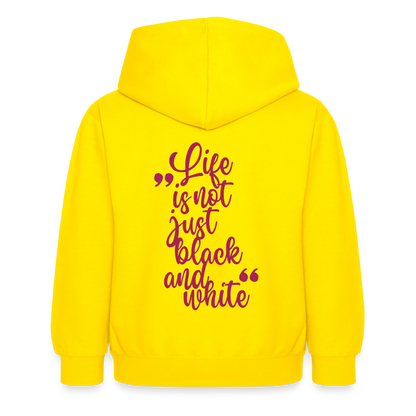 LiNBW. Crew Hoodie Life is not just black and white Edition Pink - LiNBW.