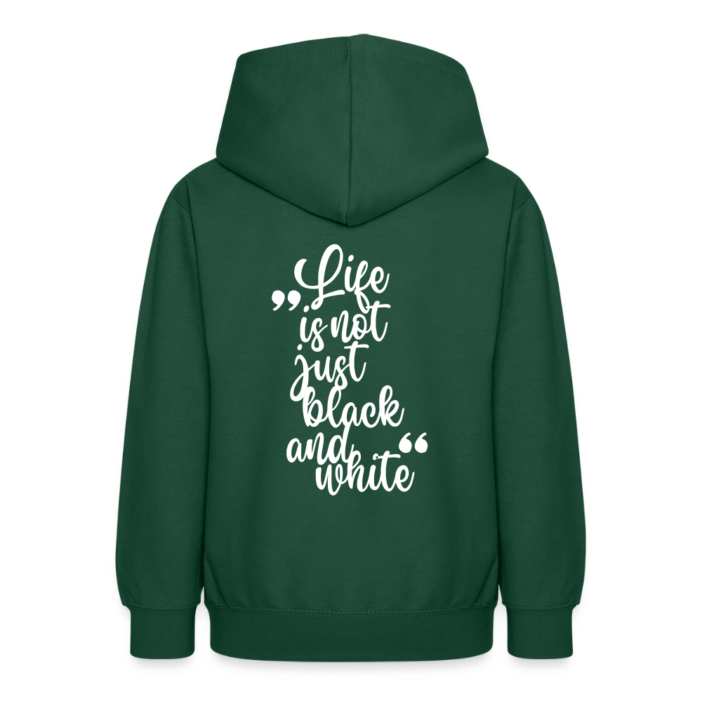 LiNBW. Crew Hoodie Life is not just black and white Edition White - LiNBW.