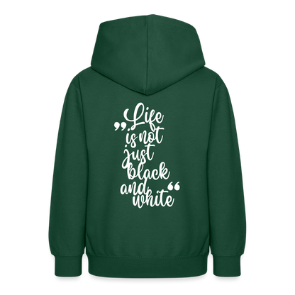 LiNBW. Crew Hoodie Life is not just black and white Edition White - LiNBW.