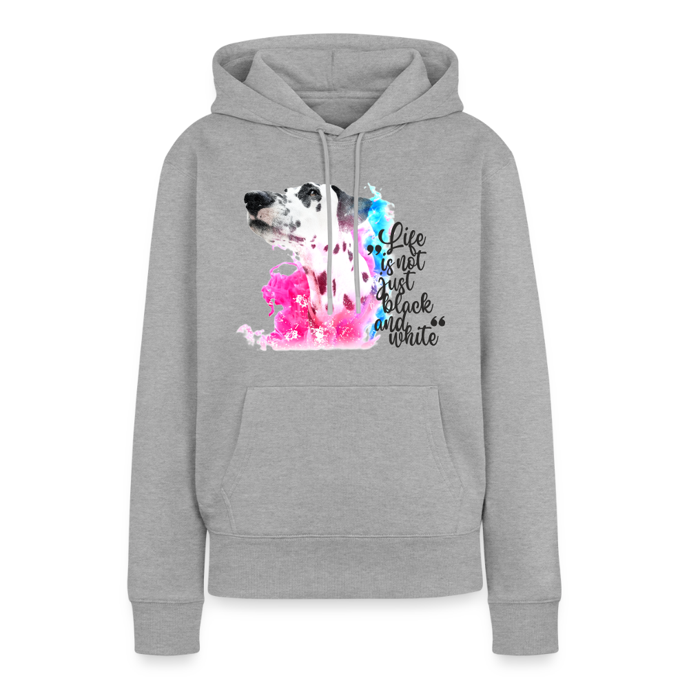 Boa's Hoodie Splash Life is not just black and white Edition Black - Grau meliert