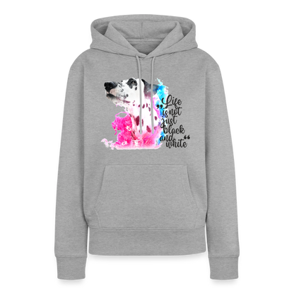 Boa's Hoodie Splash Life is not just black and white Edition Black - Grau meliert