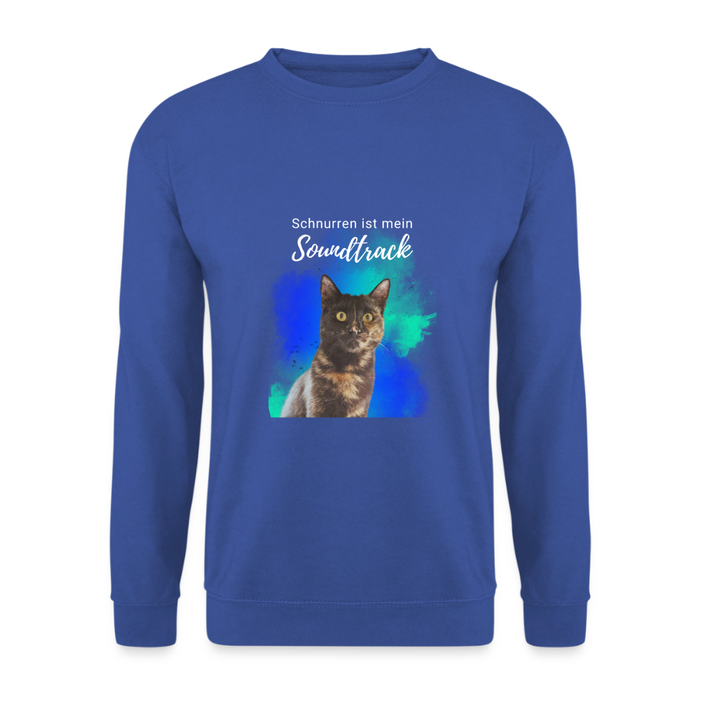 Nala's Classic Pullover Schnurren ist mein Soundtrack White Edition - Royalblau