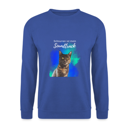Nala's Classic Pullover Schnurren ist mein Soundtrack White Edition - Royalblau