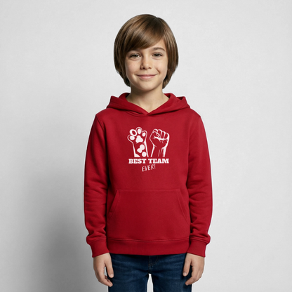 Best Team Ever  Hoodie White Edition - Rot