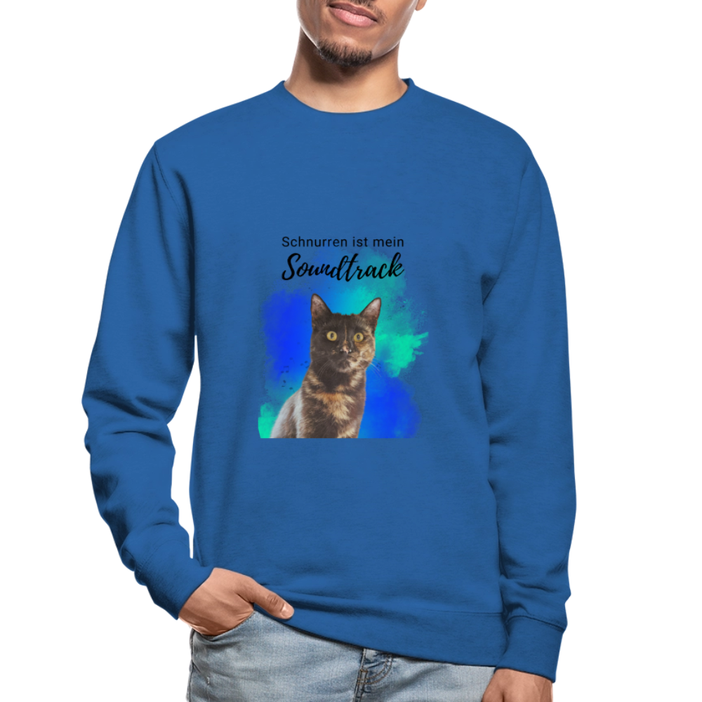 Nala's Classic Pullover Schnurren ist mein Soundtrack Black Edition - Royalblau