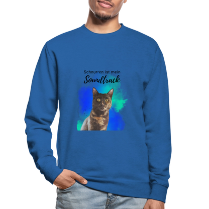 Nala's Classic Pullover Schnurren ist mein Soundtrack Black Edition - Royalblau