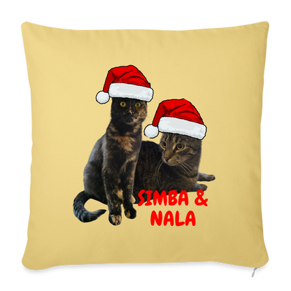 Simba´s und Nala´s Kissen Weihnachtsedition - Hellgelb