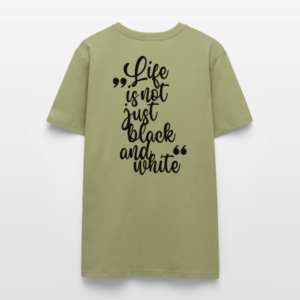 LiNBW. Unisex T-Shirt Premium Crew Black Edition Life is not just black and white - LiNBW.