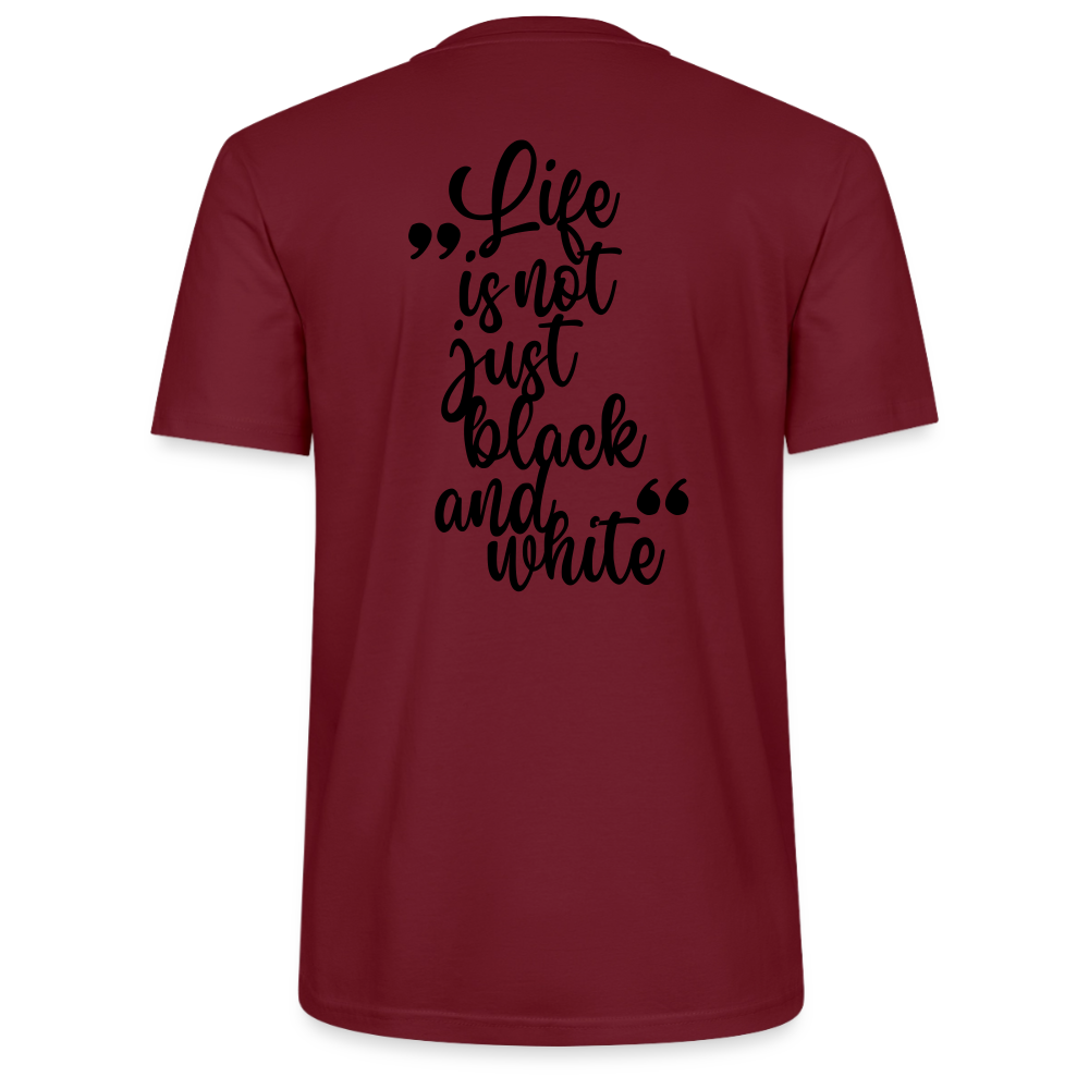 LiNBW. Unisex T-Shirt Premium Crew Black Edition Life is not just black and white - LiNBW.