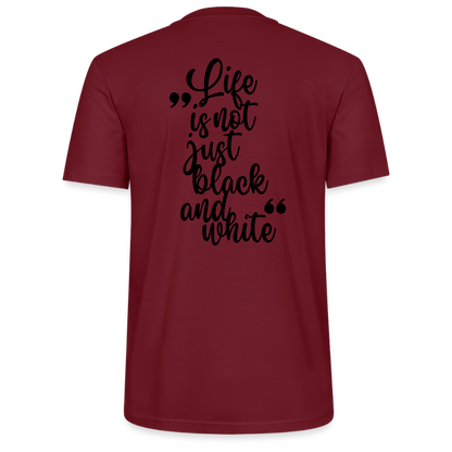 LiNBW. Unisex T-Shirt Premium Crew Black Edition Life is not just black and white - LiNBW.