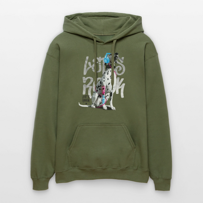Boa's Hoodie Let's Rock - Militärgrün