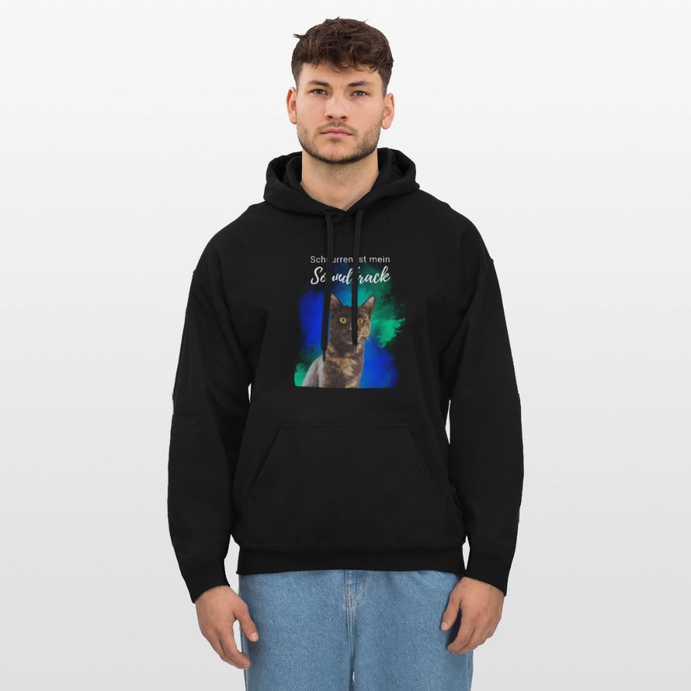 Nala's Hoodie Schnurren ist mein Soundtrack White Edition - Schwarz