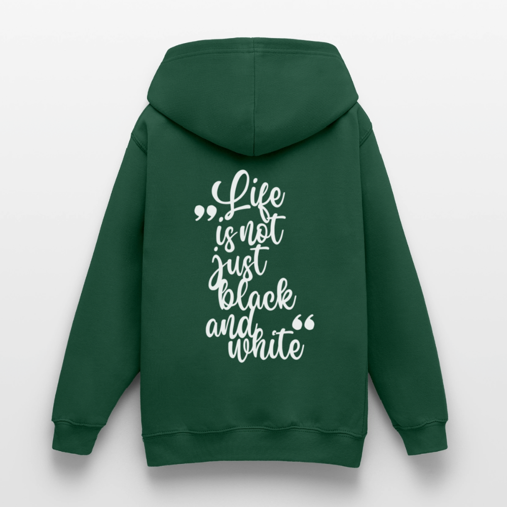 LiNBW. Crew Hoodie Life is not just black and white Edition White - LiNBW.