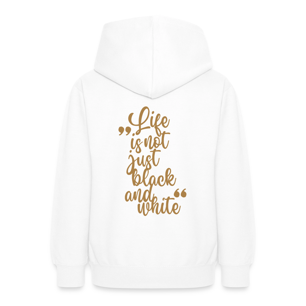 LiNBW. Crew Hoodie Life is not just black and white Edition Brown - LiNBW.