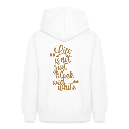 LiNBW. Crew Hoodie Life is not just black and white Edition Brown - LiNBW.