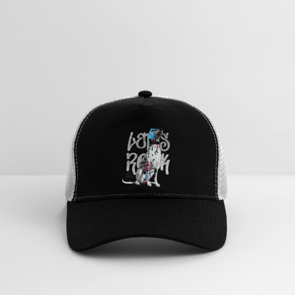 Boa´s Trucker Cap Let´s Rock - Schwarz/Steingrau