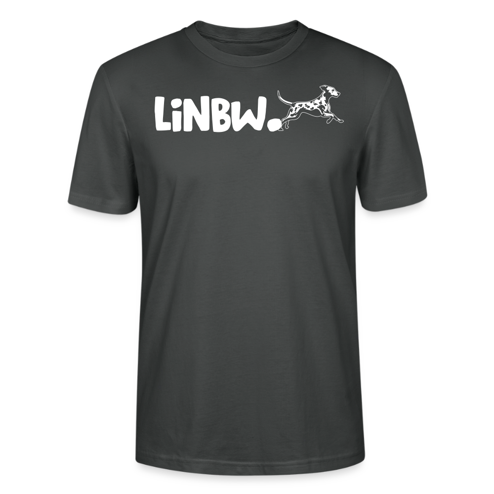 LiNBW. Unisex T-Shirt Premium Crew White Edition Life is not just black and white - Anthrazit