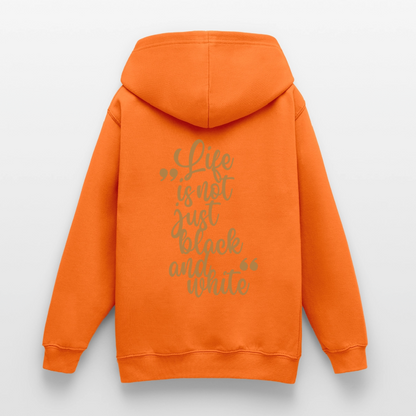 LiNBW. Crew Hoodie Life is not just black and white Edition Brown - LiNBW.