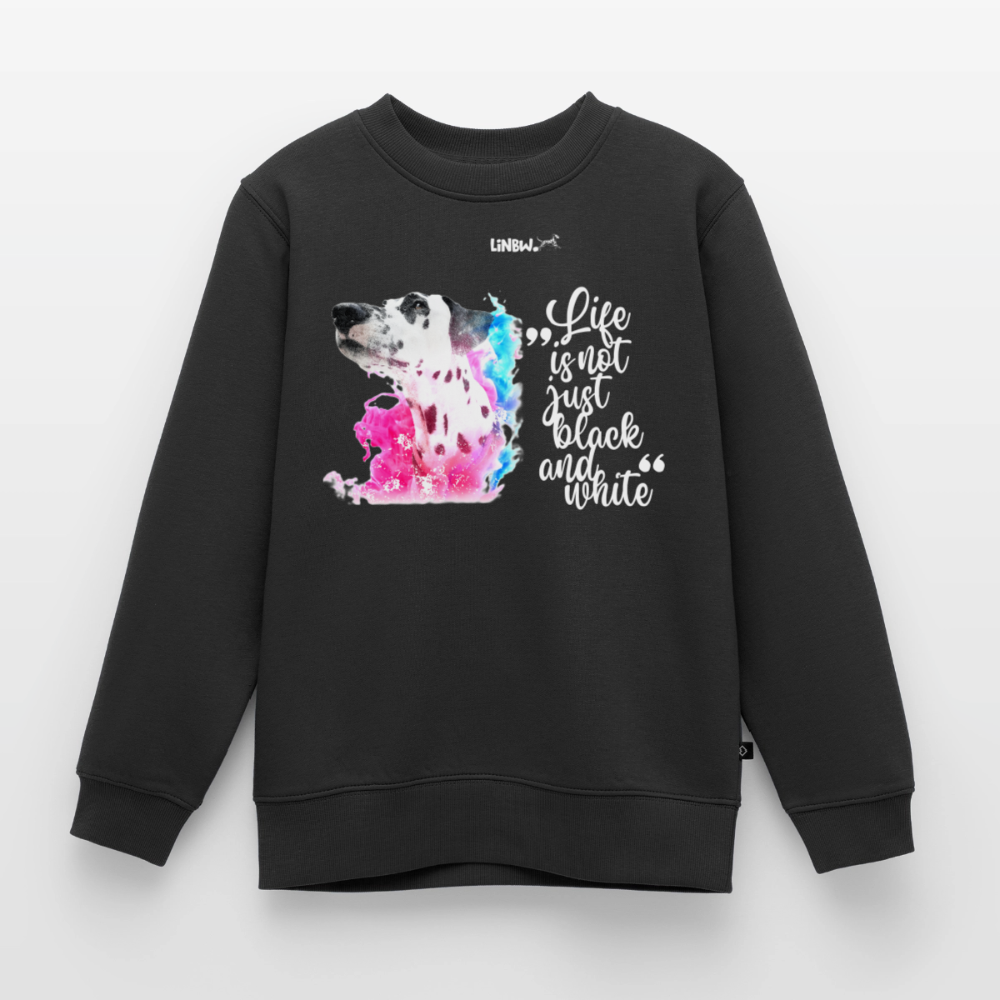 Boa's Pullover Splash Life is not just black and white Edition White - Schwarz