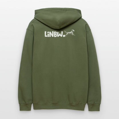Life is not just black and white Hoodie White Edition - Militärgrün