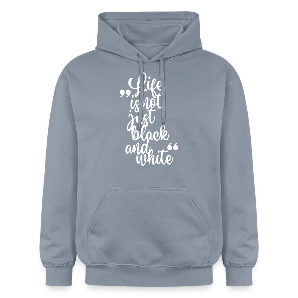 Life is not just black and white Hoodie White Edition - Blau