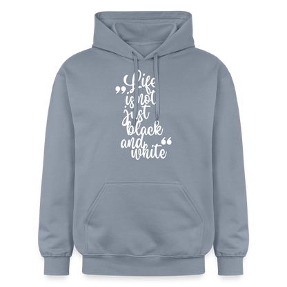 Life is not just black and white Hoodie White Edition - Blau