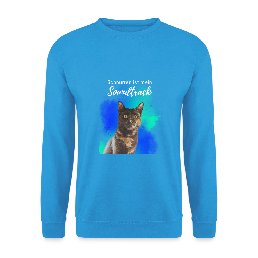Nala's Classic Pullover Schnurren ist mein Soundtrack White Edition - Meeresblau