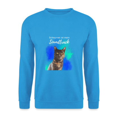 Nala's Classic Pullover Schnurren ist mein Soundtrack White Edition - Meeresblau